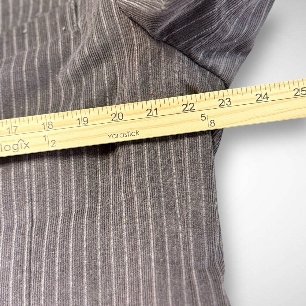Banana Republic Corduroy Blazer Mens 46 Long Gray Striped Lined Casual Western‎ - Picture 5 of 9